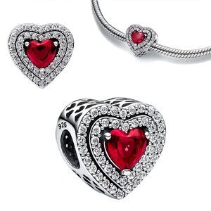 XL Red Heart Charm